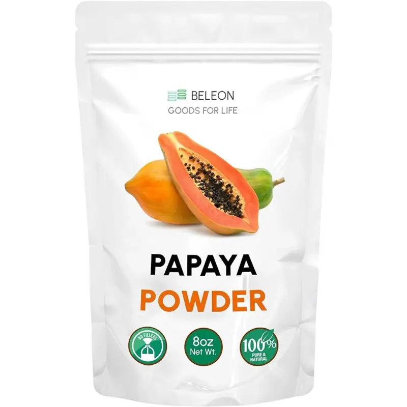 Papaya Pure Powder - All Natural 8oz Papaya Powder for Baking Flavoring Smoothies Beverage 100% Pure & Natural