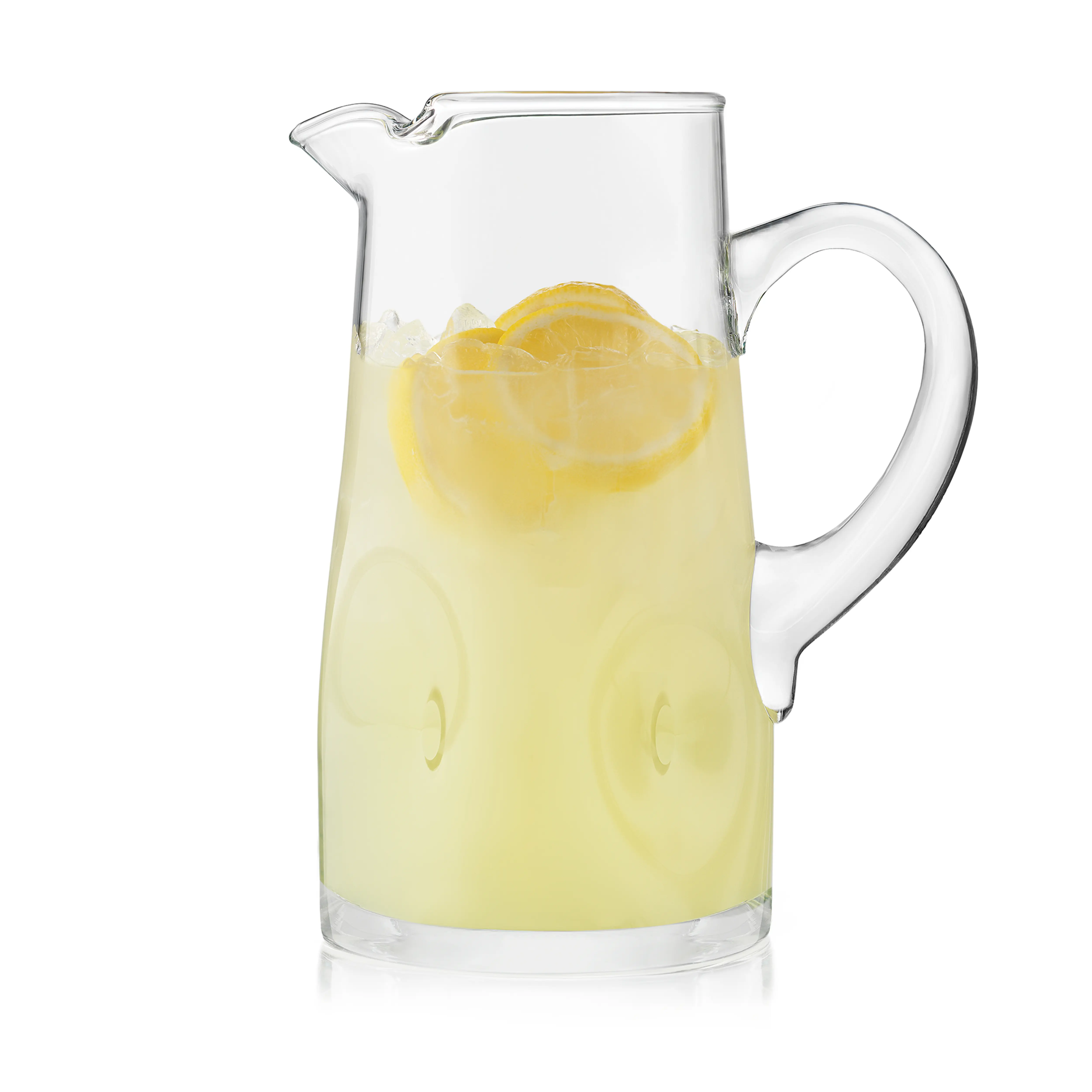 Libbey Impressions Large Glass Pitcher, 80 Oz, Clear, Tall Cocktail Pitcher, Modern Glass Pitchers with Handle for Lemonades, Iced Tea, Wine and More