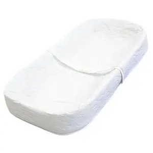 L A BABY 3400-30 Baby 4 Sided Changing Pad- White
