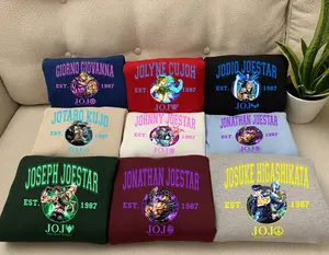 JoJo's Bizarre Adventure Characters Comic Version Sweatshirt , Gift For Fan Anime Tee ,Comfortable Cotton Material Perfect For Everyday Wear