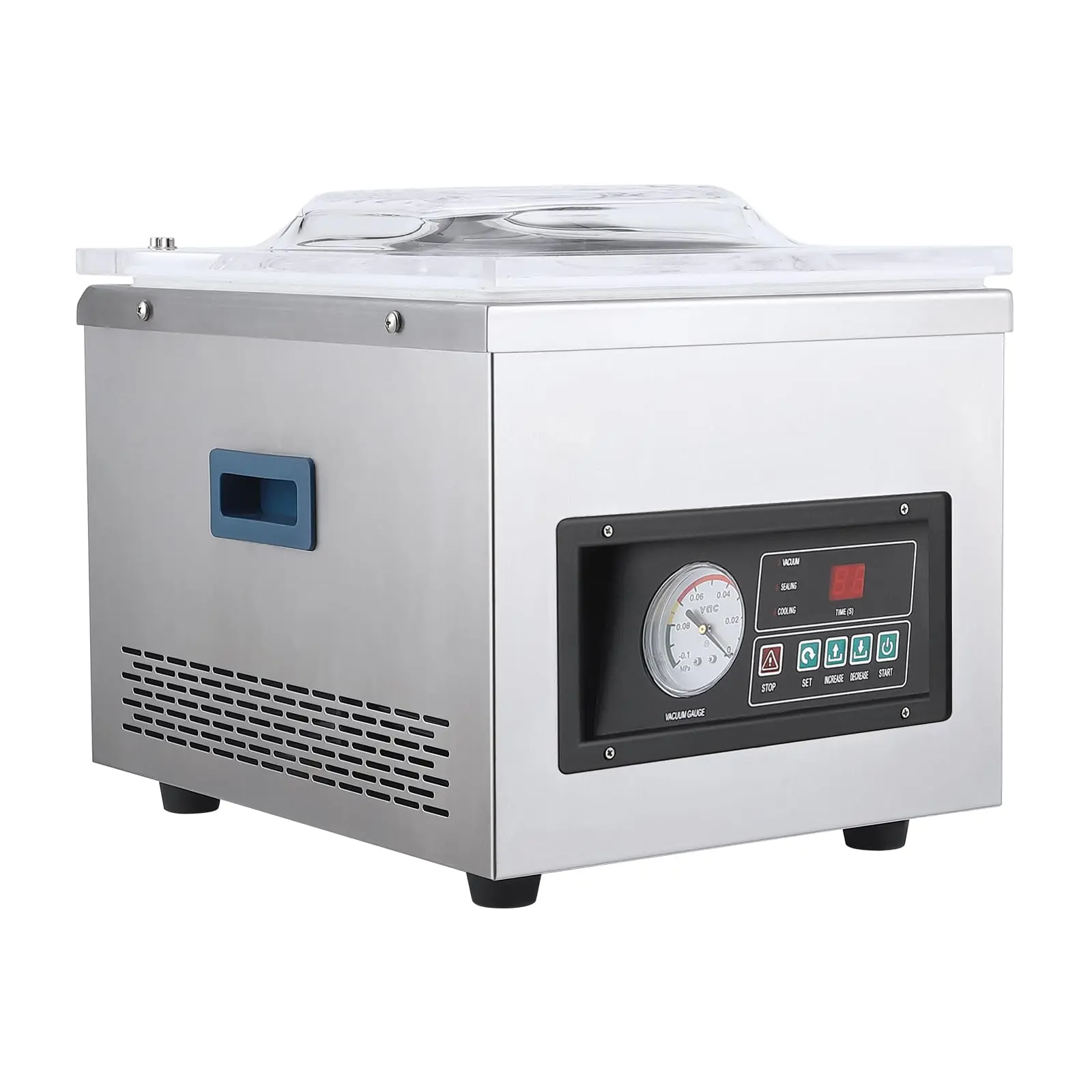 GARVEE Chamber Vacuum Sealer Machine DZ-260S with 180W-320W Power, 3 M³/H Pump Rate, Microcomputer Control, Durable Stainless Steel Structure for Household and Commercial Use