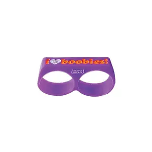 i love boobies! Purple Two-Finger Ring