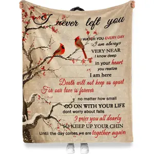 Memorial Blanket - Personalized Bereavement Gifts for Lost Loved Ones 60"x50" - Memorial Gifts for The Loss of a Loved One Pet Friend Sympathy Words of Comfort as a Throw Blanket