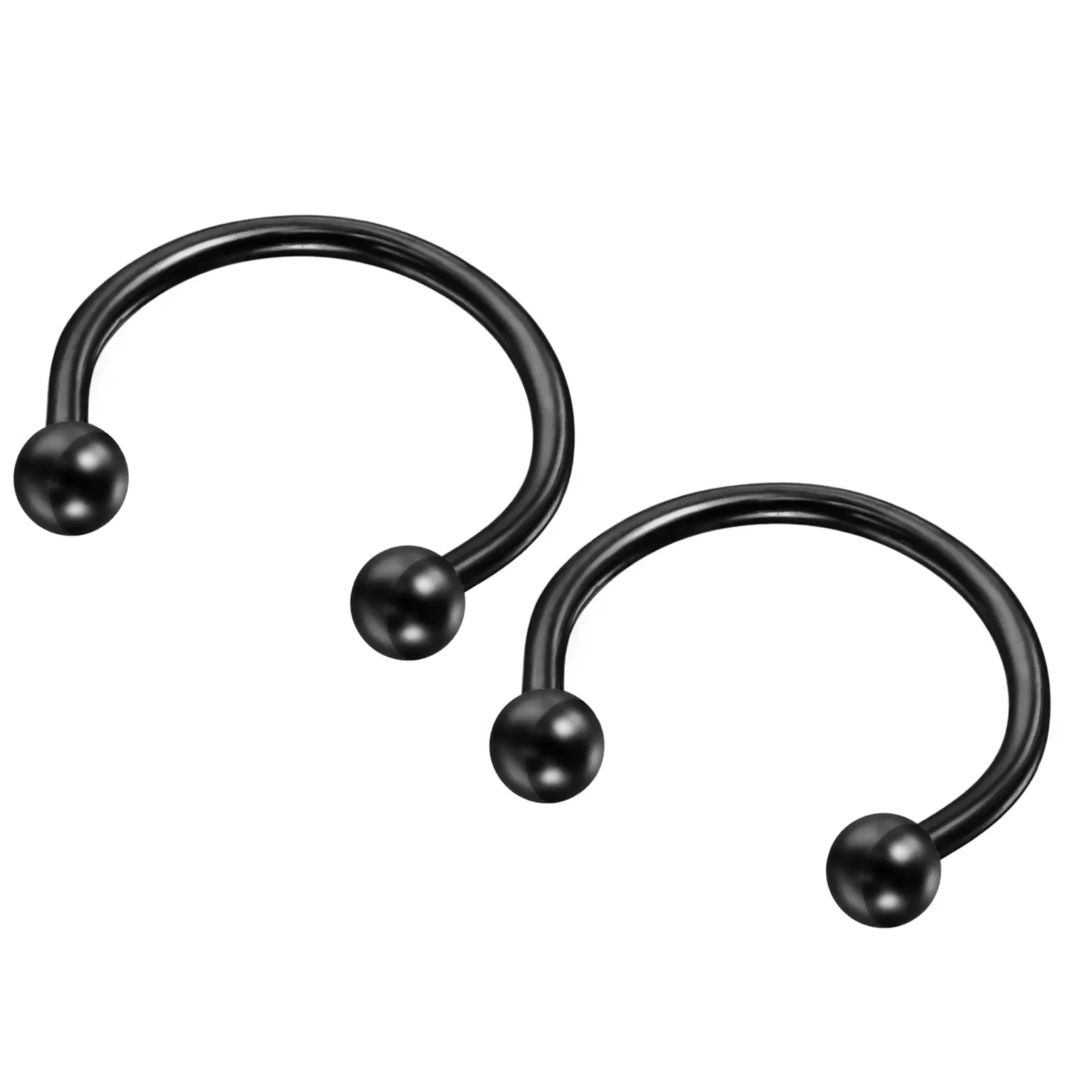 OIDEA Stainless Steel Horseshoe Barbell, 16G Minimalist Ring for Septum, Lip, Nipple & Cartilage Piercing, Alternative Body Jewelry in Gold Tone, 6-12mm, Septum Rings, Nose Rings Hoops
