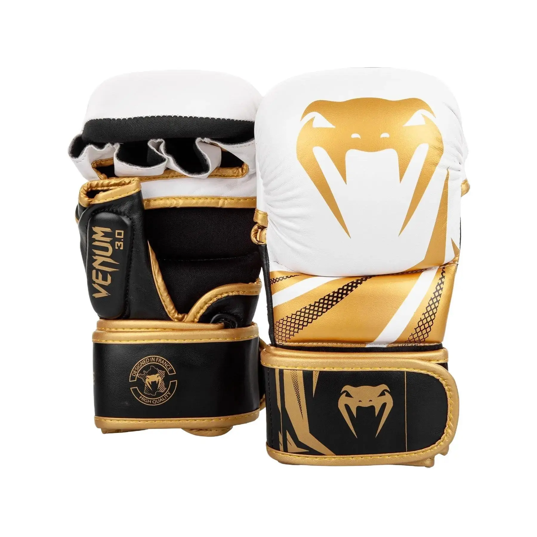 Sparring Gloves Venum Challenger 3.0 - White/Black/Gold Sparring Gloves Venum Challenger 3.0 - White/Black/Gold