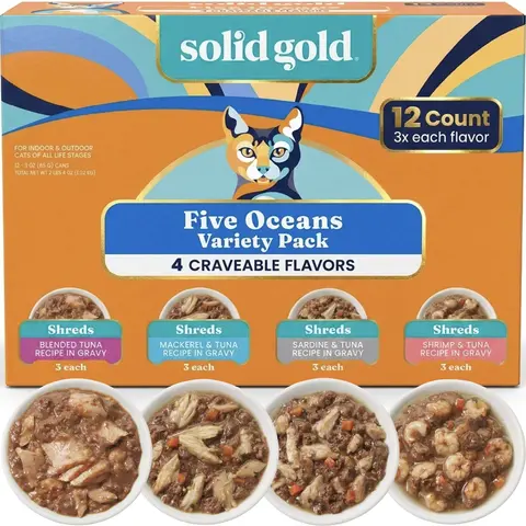 Solid Gold Five Oceans™ Wet Food Variety Pack for Cats