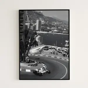 F1 Monaco Poster, Formula 1 Monte-Carlo Poster, Vintage F1 Poster, Formula 1 Print, F1 Print, Formula 1 Poster