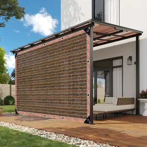 shade cloth，shade cloth for garden，sun shades outdoor patio，90% Shade Clot, 8' x 10' Pergola Replacement Shade Cover Canopy Privacy Screen for Outdoor Patio Garden, Mocha ，Black