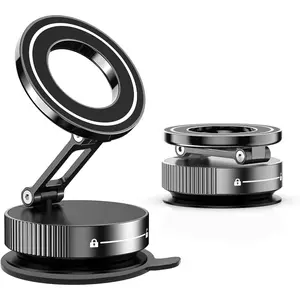 1pc Magnetic Phone Holder for Magsafe, Adjustable 360 Degree Stand, Foldable Portable Design, Fits All Smartphones & Cars (/silver)