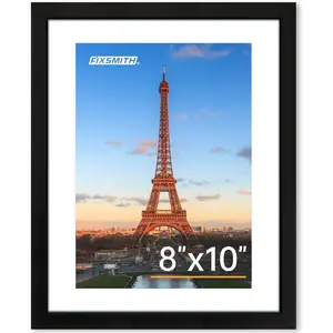 8x10 picture frame 1 pack photo frame with hd plexiglass display pictures 5x7 with mat or 8x10 without mat picture frames collage for tabletop or wall display black