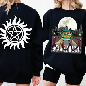 Scoobynatural Supernatural T Shirt 2 sides Print, Supernatural Logo Hoodie, Supernatural Vintage T Shirt, Gift For Woman and Man Unisex T-Shirt Sweatshirt Hoodie, Winchester Brothers Tee