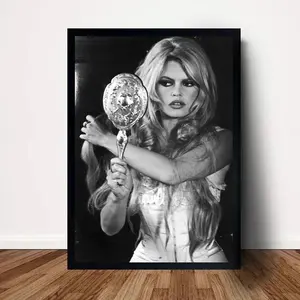 Brigitte Bardot Funny Moment Print, Vintage Hollywood Black And White Wall Art, Vintage Poster, Photography Prints, More Options Poster No Frame