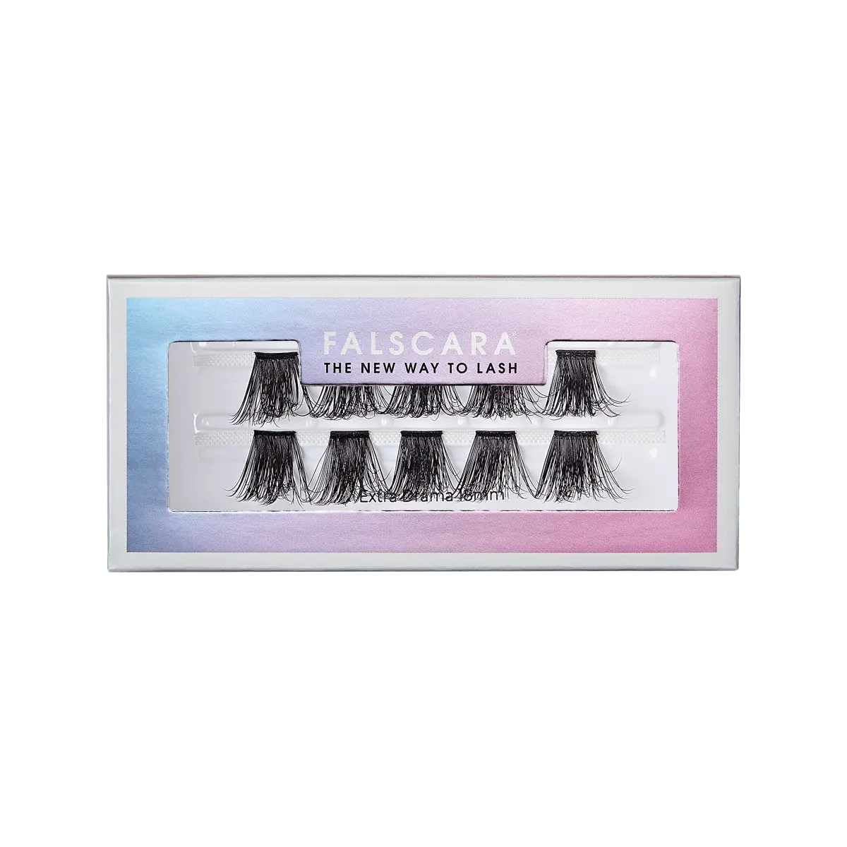 Falscara Extra Drama Volume Single Pack | DIY False Lash Extensions, Ultra Glam, Cluster Lash, Wispy Lashes, 10 Wisps, 18mm Falscara Extra Drama Volume Single Pack | DIY False Lash Extensions, Ultra Glam, Cluster Lash, Wispy Lashes, 10 Wisps, 18mm