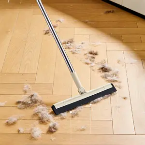 Home Long Handle Water Scraper, Magic Broom for Bathroom and Shower, Quickly Dries Moisture Without Marks, Removes Standing Water, Cleans Glass