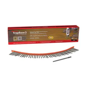 212 MAIN Fastenmaster 5958129 TrapEase3 No.20 x 2.5 in. Torx TTAP Star Head Carbon Steel Outdoor Deck Screws - 1000 Per Box, Brown Finish, Dual-Threaded, Self-Tapping, Includes Driver Bit