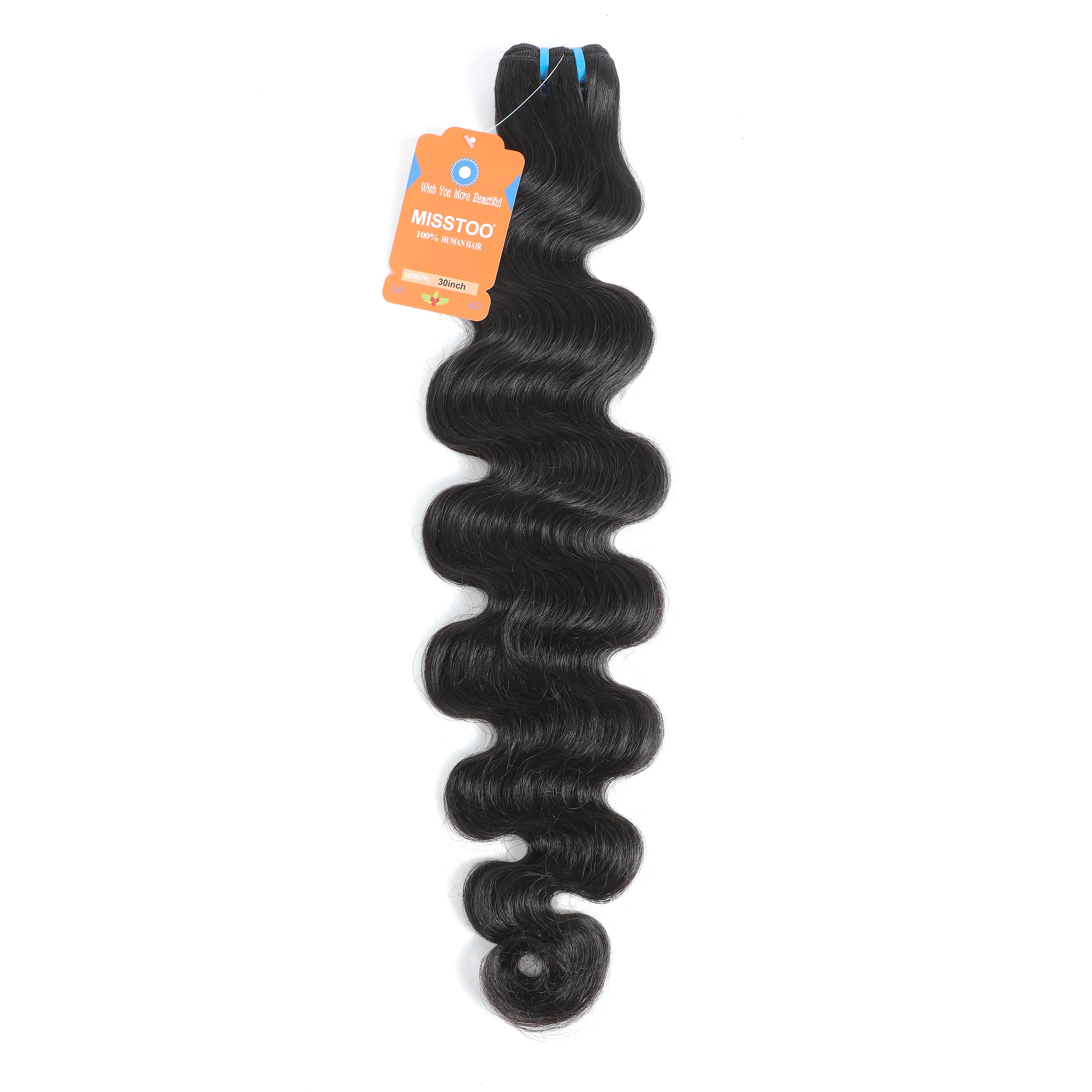Misstoo Hair 1 Bundle Raw Hair Bundles Brazilian 100% Human Hair Body Wave bundles 12"-30" Natural Color
