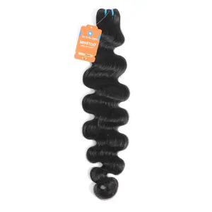 Misstoo Hair 1 Bundle Virgin Hair Bundles Brazilian 100% Human Hair Body Wave bundles 12"-30" Natural Color