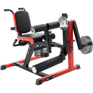 VEVOR Leg Extension and Curl Machine, Seated Leg Rotary Extension for Thigh, Adjustable Lower Body Specialty Exercises Equipment, Heavy Duty Workout Bench for Home Gym, 550 LBS Capacity