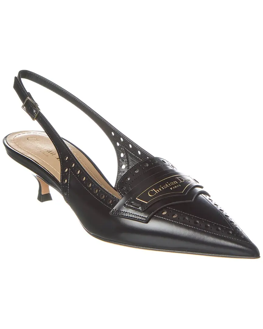 Dior Boy Leather Slingback Pump