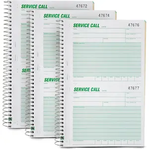 ABC Phone Call Log Book for Office & Businesses - Call Log Book & Phone Message Book for Easy Reference - Carbonless Duplicate, 5 5/8 x 8 1/2", 3 Books (300 Calls)