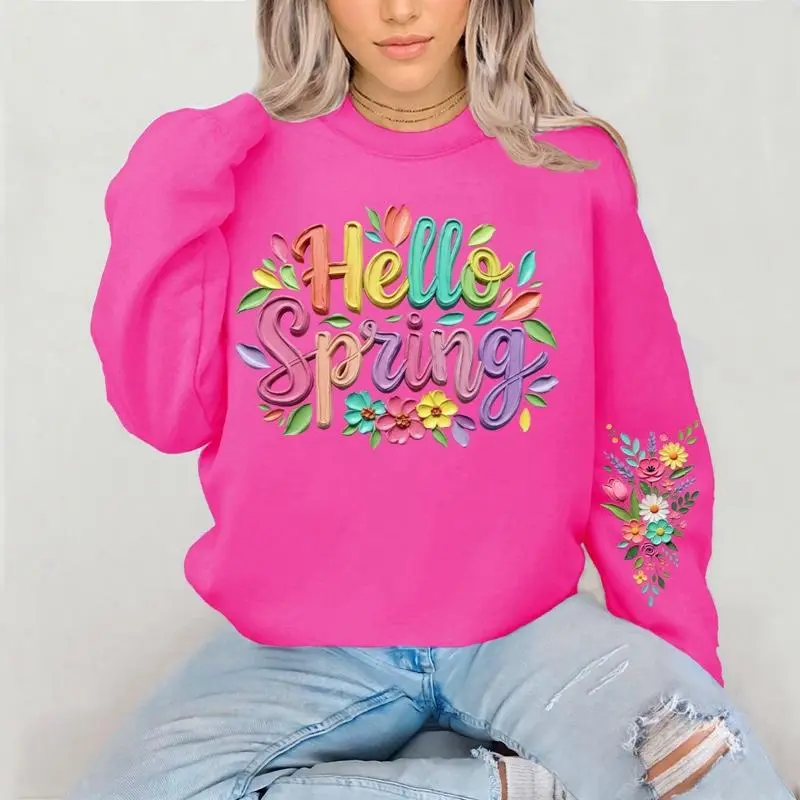 Hello Spring with Sleeve Design