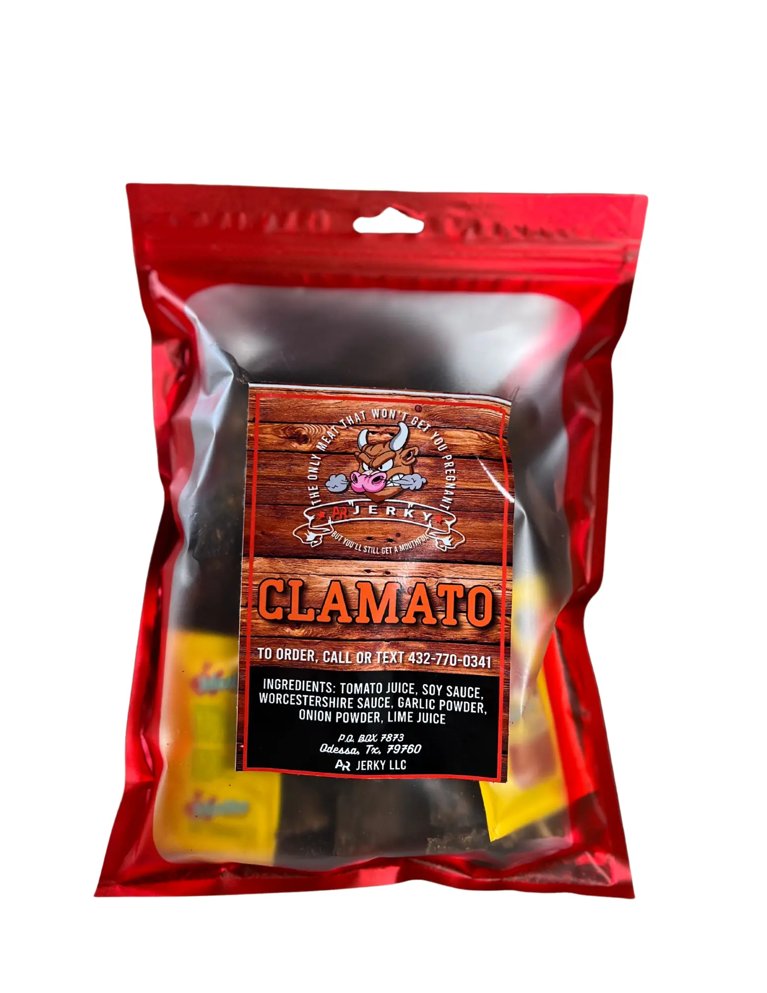 Clamato Flavor Beef Jerky 4oz