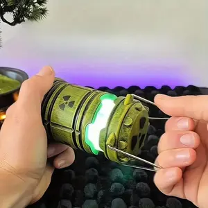 1 Nuclear Reactor Light, Led Lighted, Colors Include Pink Crackle, Purple, Orange, Green, Novelty Nuclear Reactor, Mini Simulation Nuclear Reactor, Portable Decoration Suitable for Christmas Home Decorations, Christmas Gifts for Friends and Family