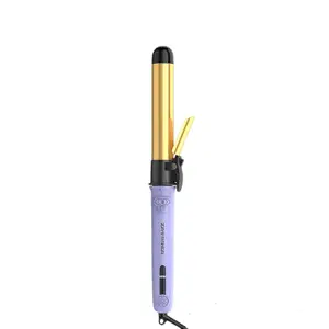 ZAVAREA Automatic Rotating Hair Curling Iron - 1.25"x5.4" Titanium Long Barrel, 5 Adjustable Temps, 1H Auto Off, Dual Voltage Heated Curler, Multifunctional Hair Crimper (Ideal for MothersDay Gift)