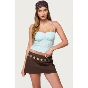 Galya Textured Halter Top