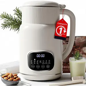 8-in-1 Nut Milk Maker, 32oz Automatic  Milk Machine with Delay Start, Soy Almond Oat Milk Stainless Steel Blender