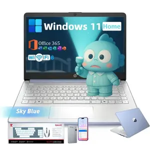 HP 14'' HD Student Business Laptop Computer | AI-Powered Intel N150 | Ultra Light | Windows 11 Pro | Webcam | Up to 16GB RAM 256GB SSD | Accessory Bundle