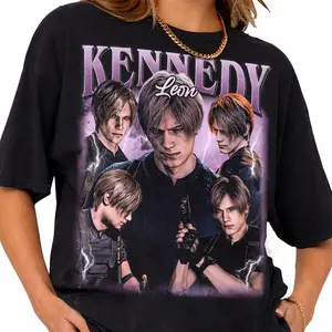 Leon Kennedy Resident Evil Tshirt Gift For Fan