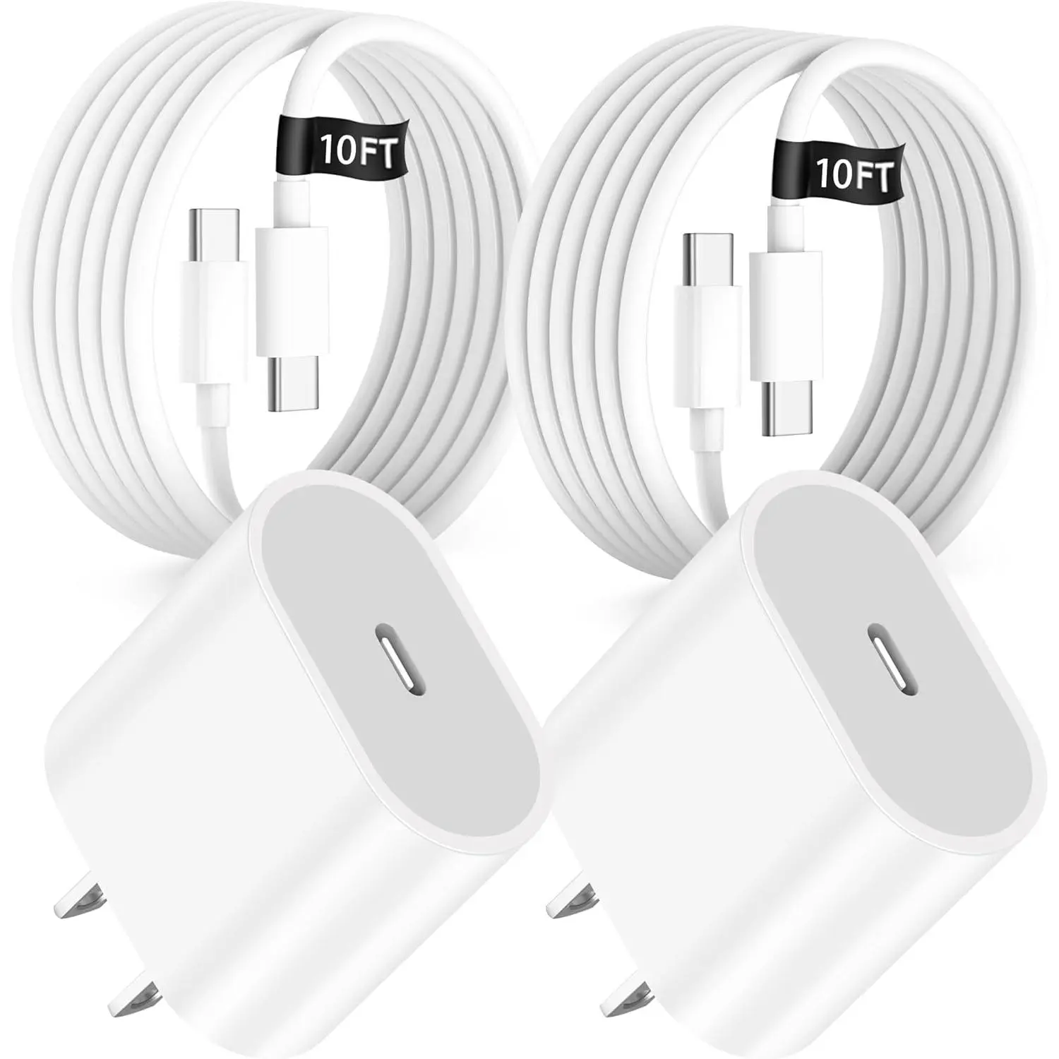 USB C Fast Charger for iPad 10th/11th (A16) Generation,iPad Air 5th/4th/13/11 inch M3 M2,iPad Pro 12.9 6h/5th/4th/3rd,13/11 M4,Mini A17,20W Wall Charger with 10FT Long Type C Fast  Cord