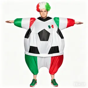 Cross-border best-selling football inflatable costumes for stage performances, party atmosphere clothing, festival shows, and makeup props