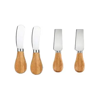 2pcs/4pcs/6pcs Stainless Steel Butter and Cheese Knife with Bamboo Handle - Heavy-Duty Bread Spread Suitable for Breakfast, Baking, Sandwich, Cheese Serving - Hygienic Blade