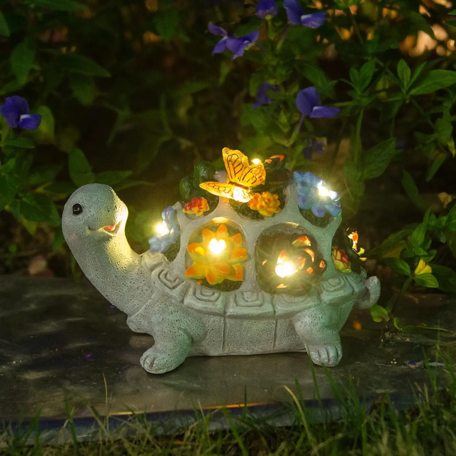 Gifts for Mom Grandma Wife Sister Nana from Daughter Son Husband, Women's Birthday Gifts, Turtle Statue Solar Garden Decor for Outdoor Yard, Patio, Home, Terrace.