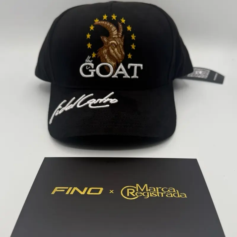 Gallo Fino x marca registrada The Goat with Logo and Text Design