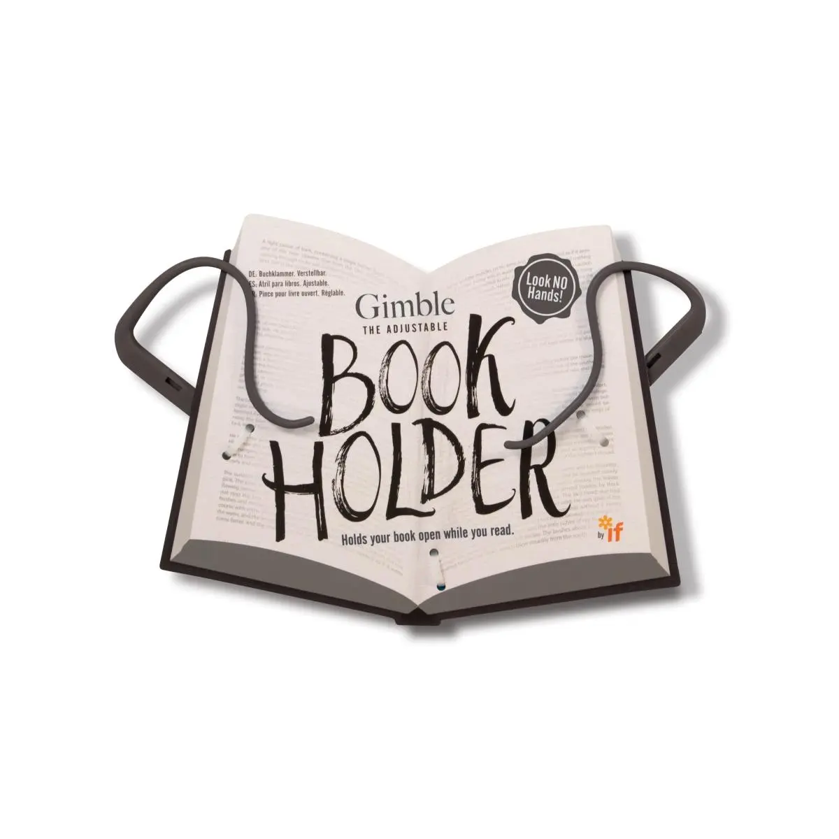 If USA  Gimble Adjustable Book Holder, Grey