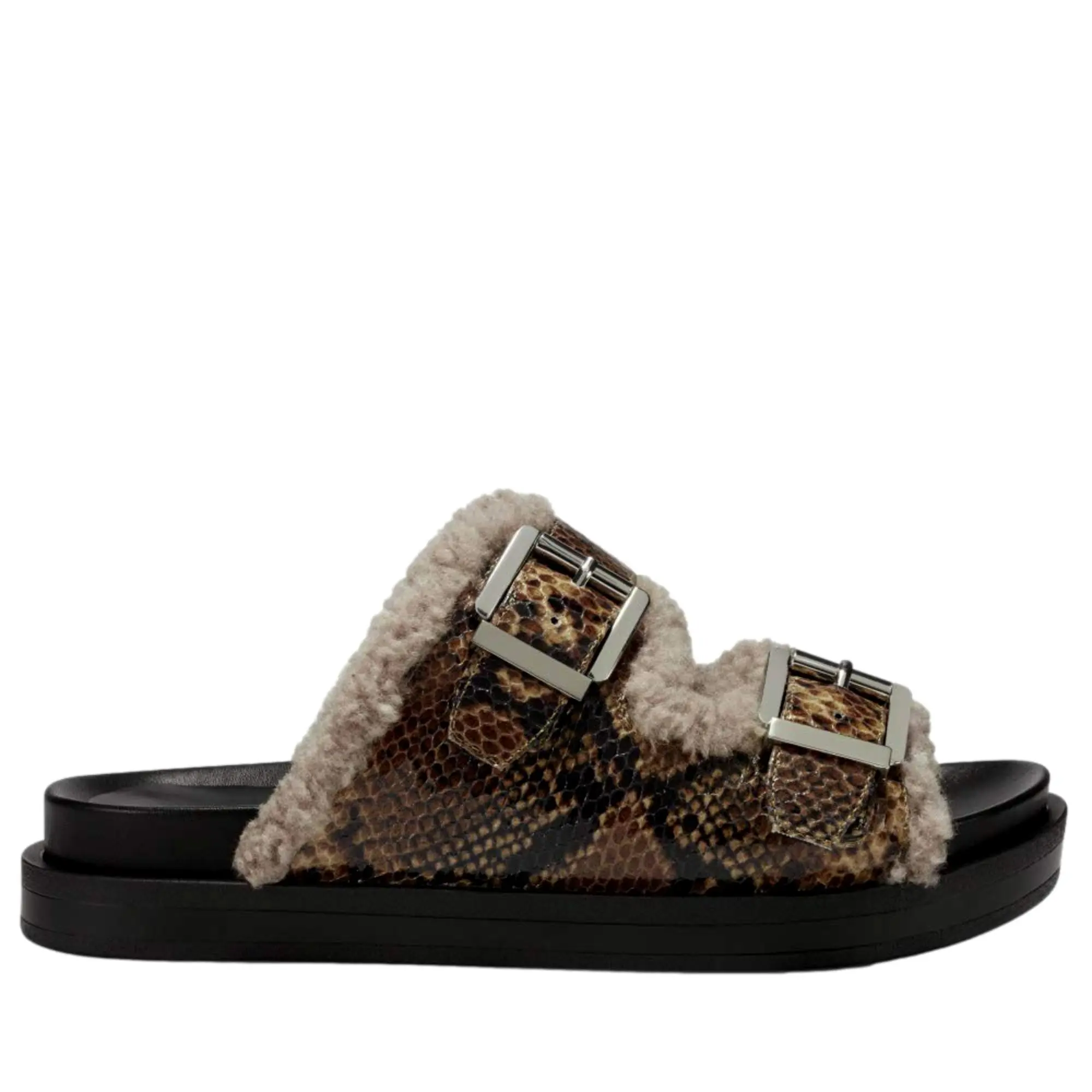 Aerosoles Olivia Slide Sandal Brown Snake  OLIVIA-087 Women's