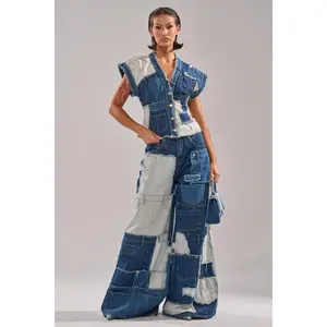 TOO MUCH GOING ON WIDE LEG DENIM