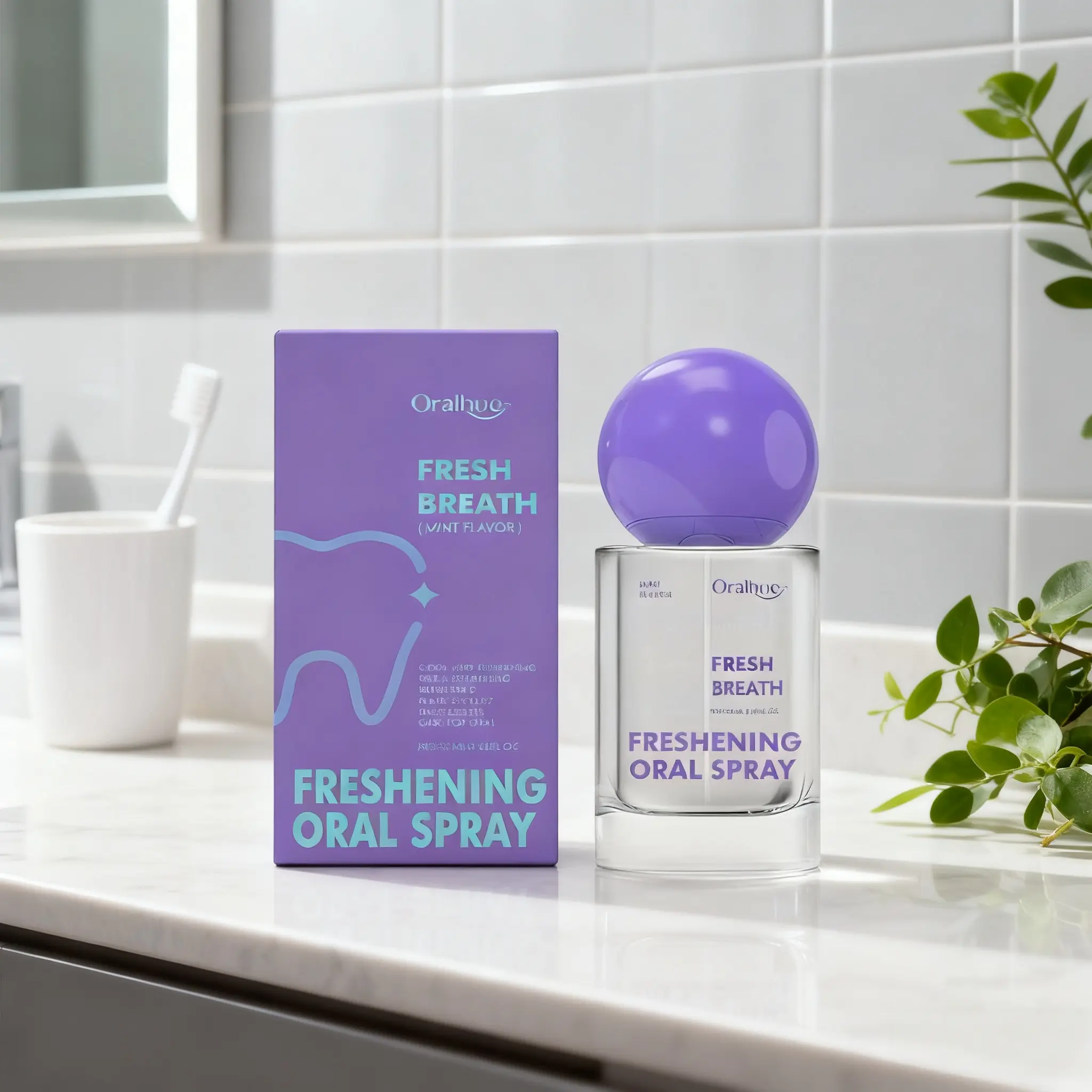 Oralhoe Fresh Breath Spray, Long-Lasting Portable Oral Care, Reduces Bad Breath, Quick Refreshment, Lightweight, Anytime Use, Mint Breath Spray, Mouth Spray