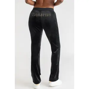 Juicy Couture Aquarius Customizable Big Bling Velour Track Pants Juicy Couture Aquarius Customizable Big Bling Velour Track Pants
