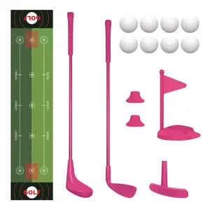 22pcs Kids Golf Aluminum Shaft Set, Adjustable Golf Clubs with Portable Practice Pad, Outdoor Family Golf Toy for Boys and Girls 3+, Golf Balls