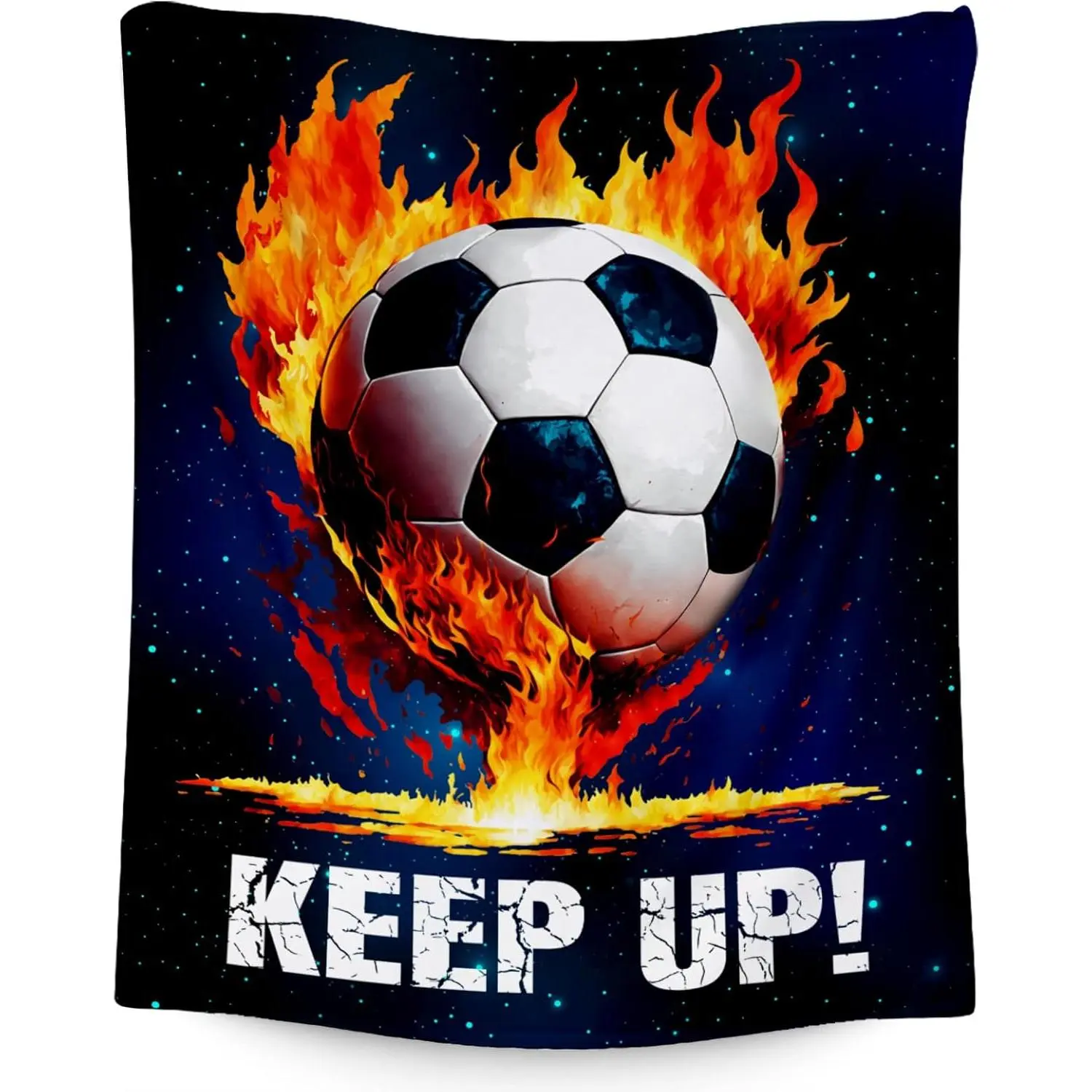 Personalized Soccer Blanket - Custom Gift for Players, Boys & Girls |  Soft Plush Sports Throw for Couch, Sofa & Game Day