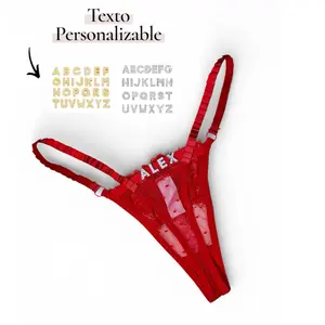 Lencería personalizada. Tangas personalizables. Personalized thongs