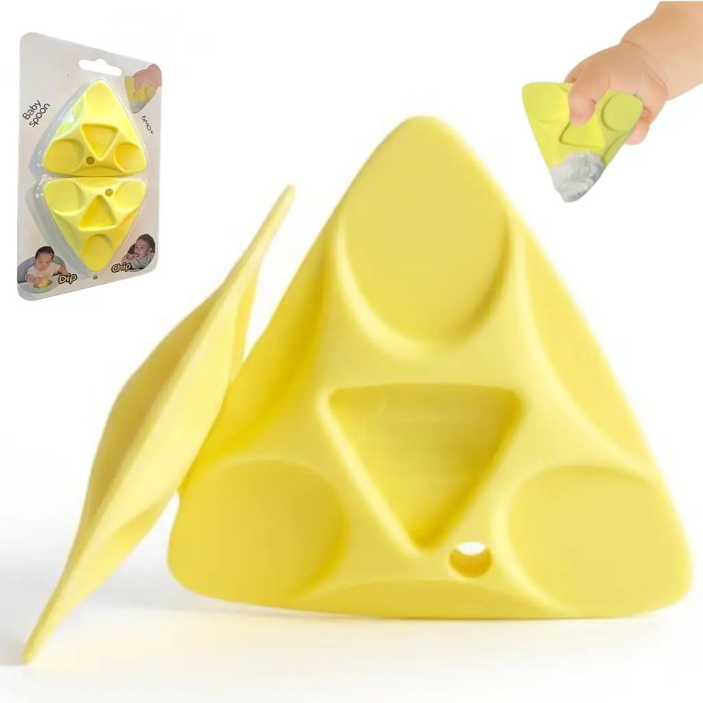Baby Spoon, First Stage Training, Self-Feeding Utensil, Easy Grip, Choke-Free, Soft Silicone, Pre-Spoon for Puree Toddler Baby Led Weaning (BLW), Essential 6 month