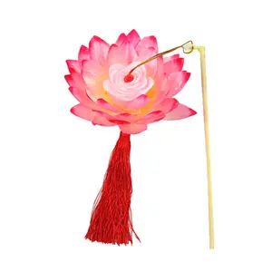 Portable Blossom Lotus Flower Glowing Lamp, 16cm Light Decor for Holiday Festivals, Home Decorating Lantern (Home Supplies, Festive & Party Supplies, Party Bags & Gifts)