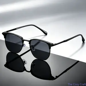 2026 New Retro Square Sunglasses Unisex, Luxury Premium Metal Frame Vintage Eyewear UV Protection Shades, Stylish Fashion Accessories Ideal for Street Wear, Beach Travel & Daily Casual Outfits summerwins