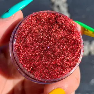 REDЯUM Glitter Gel - Slayfire Cosmetics Metallic Red Cosmetic Glitter