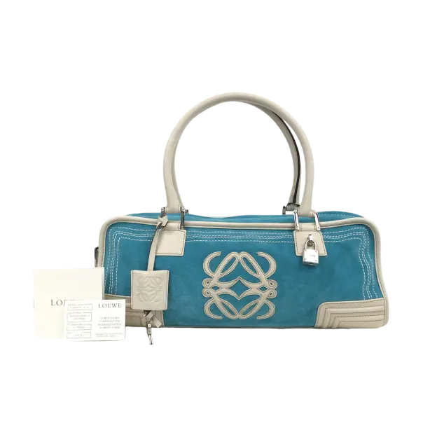 Pre-owned Loewe Suede Shoulder bags 13.78'' R4199 Shoulder Bag C1363182367 0817 T2 Ella